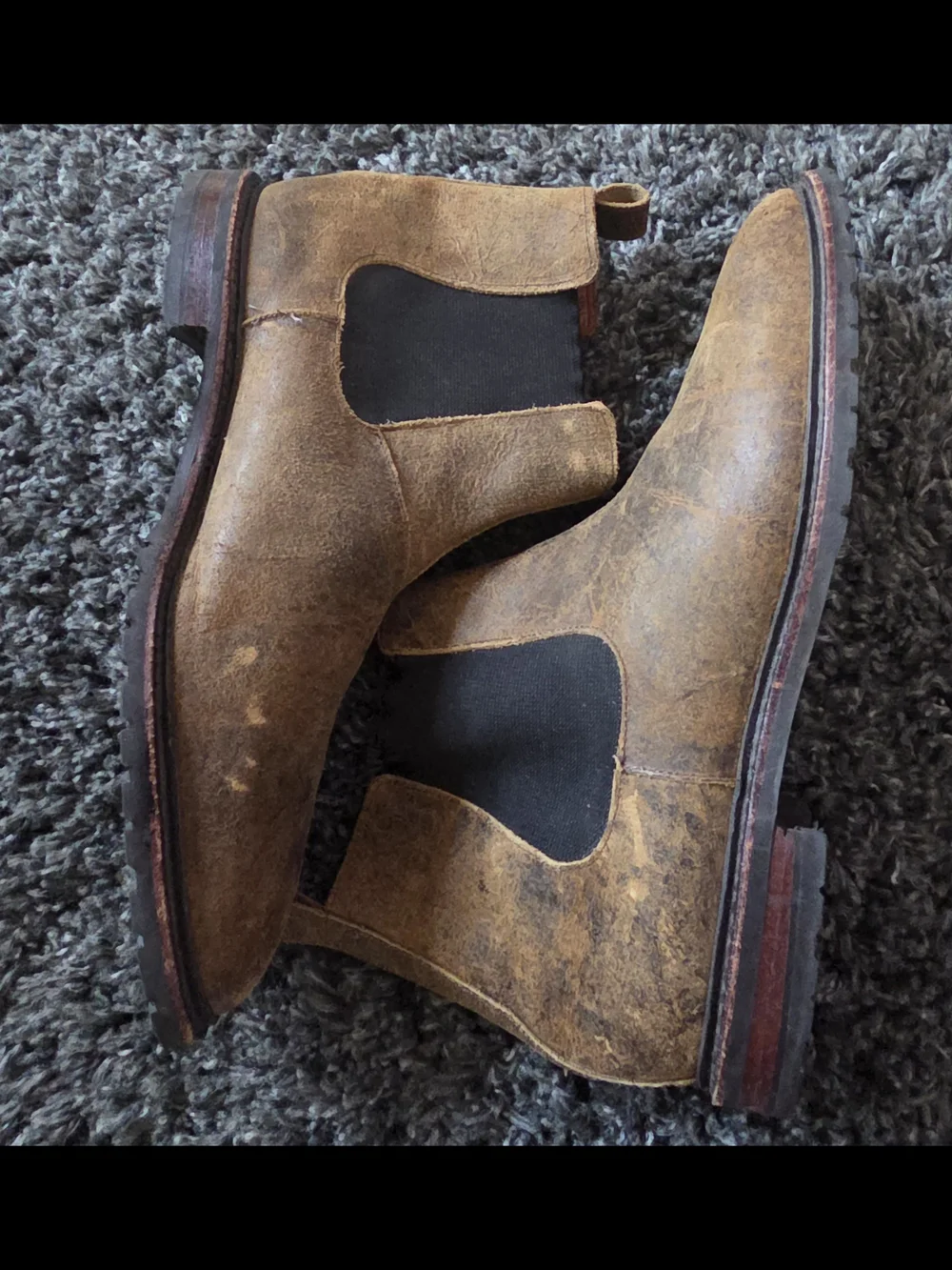 Allen Edmonds Ashbury Men’s 13 B Brown Distressed Leather Ankle Chukka Boots